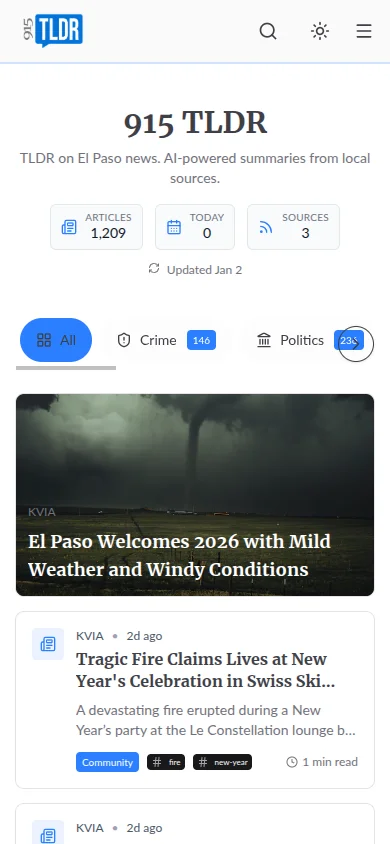 915 TLDR Mobile Screenshot
